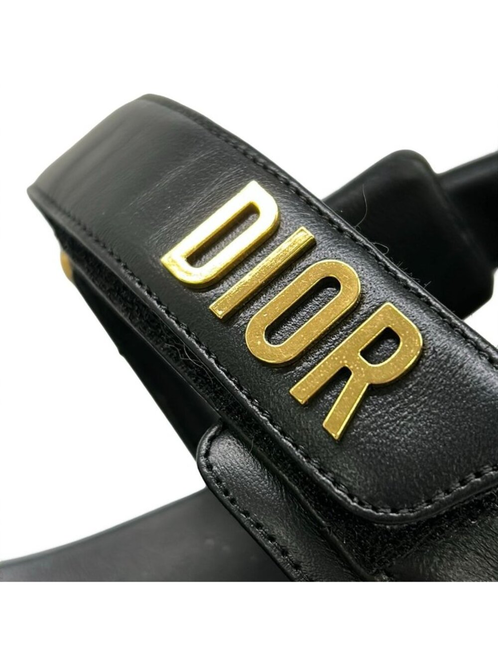 Dior Sandals 37.5 Act Black Lambskin - Picture 13 of 14
